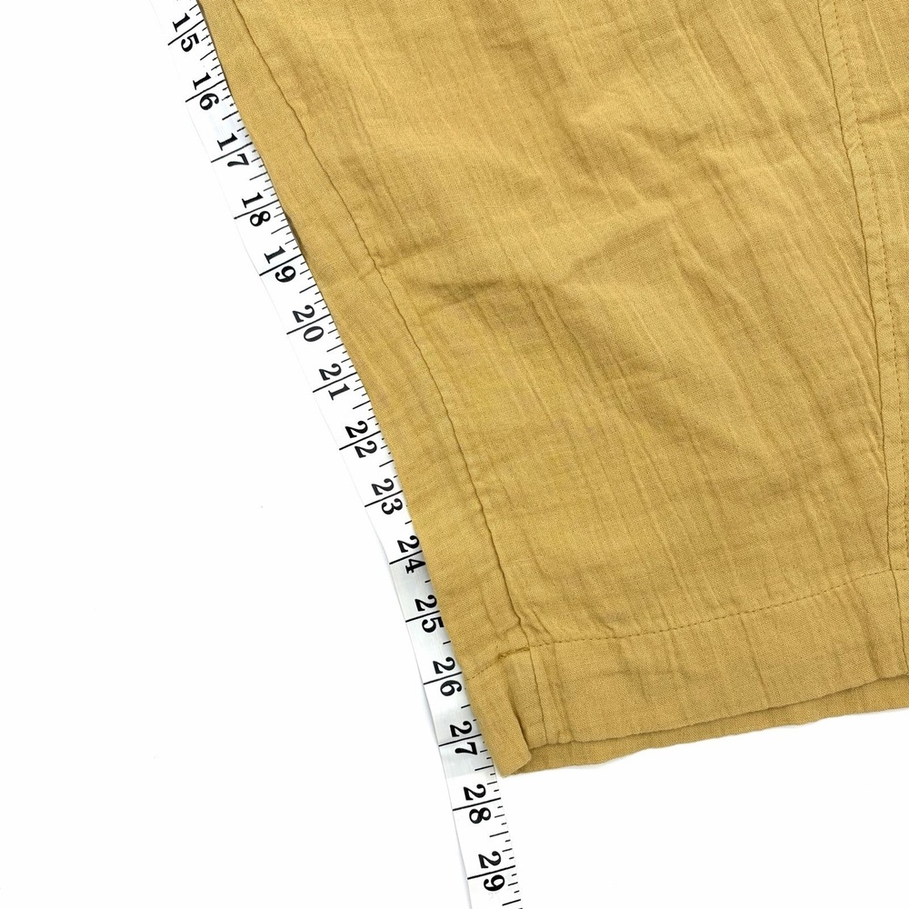 NWT Old Navy Yellow High-Waisted Crinkle Gauze Barrel Full Length Pants Small - Picture 6 of 6